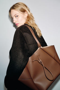 MAXI TOTE BAG WITH DETAILS - Zara фото 8
