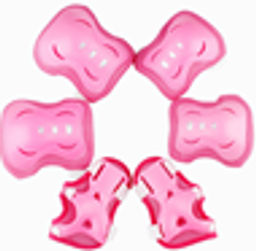 Защита для катания на роликах и велосипеде 6 предметов. 6-18лет / Yan-Fat-P /уп 100/ розовый - Галеонтрейд фото 2