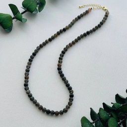 Бусы из Кошачьего глаза "Скаполит"