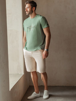 Футболка из премиального хлопка с авторским принтом - Vilatte фото 5