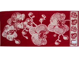 6с102.411ж1 Орхидея (бордо) Полотенце махровое 67х150см