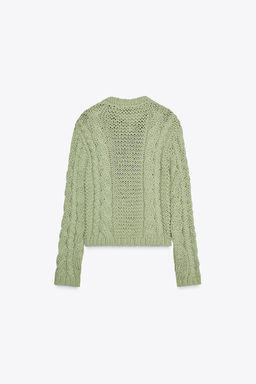 FLORAL BUTTON KNIT CARDIGAN - Zara фото 2