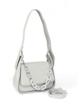 Сумка женская искусственная кожа Ch&K-8829, 1отд, плечевой ремень, серый SALE 257631 - Adelia фото 6