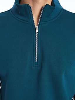 Dik Yaka Erkek Sweatshirt