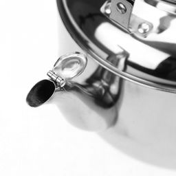 "Луга" Чайник из нержавеющей стали 6,8л, д24см h24см, s0,35мм, со встроенным в крышку свистком, подвижная пластмассовая ручка, цветная коробка (Китай)
ДОПУСКАЮТСЯ незначительные дефекты: небольшие неровности на швах, незначительные потертости. Товар