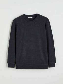 Bisiklet Yaka Erkek Sweatshirt