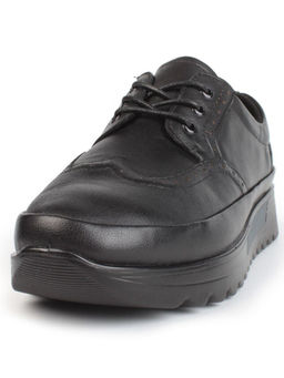 03-5301 BLACK Полуботинки женские (натуральная кожа)