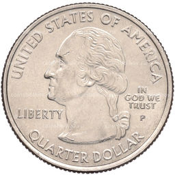 Монета 1/4 доллара (25 центов) 2007 года P США Штаты и территории  Айдахо