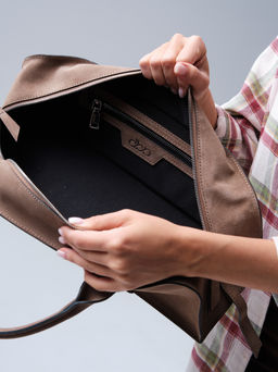 Сумка багет Doxie DBR 31157 серо-коричневый  фото 11