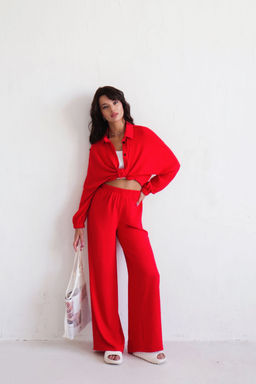 9599 Костюм в пижамном стиле красный - Martichelli фото 5