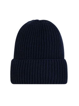 Комплект вязаный темно-синий Ш-118 (56-58)