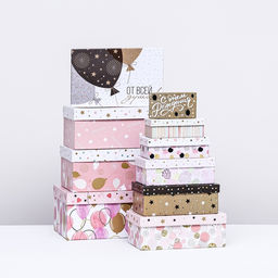 Набор коробок 10 в 1 «От всей души», 32.5×20×12.5 - 12×7×4 (± 1) см