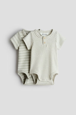Pack de 2 bodies con cuello panadero - H&m фото 3