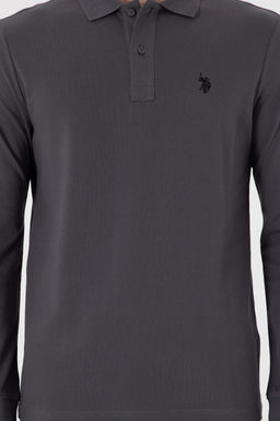 Мужской базовый свитшот антрацитового цвета Неожиданная скидка в корзине - U.s. polo assn фото 6