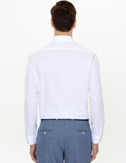 Beyaz Slim Fit Uzun Kollu G_mlek - Cacharel фото 4