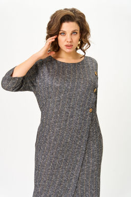 Платье Michel Chic 2190 серая елочка  фото 2