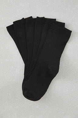 TRENDYOL MAN Beyaz Unisex 6l? Pamuklu Dokulu Kolej-Tenis-Orta Boy Corap TMNAW25CO00010 - Trendyolmilla фото 6