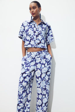 FLORAL PRINT TROUSERS - Zara фото 3
