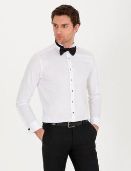 Beyaz Slim Fit Smokin G_mlek