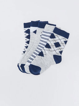 Desenli Erkek Bebek Soket ?orap 5li