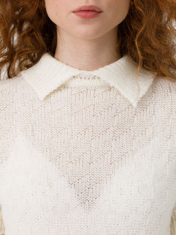 Блузка вязаная