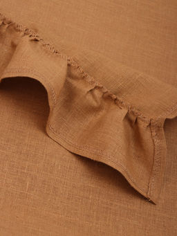 Дорожка на стол «Этель» Ivory, 40×150 см, коричневая, лён 100%