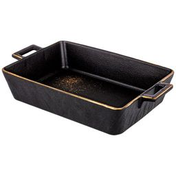 БЛЮДО ДЛЯ ЗАПЕКАНИЯ BRONCO MIDNIGHT GOLD 30*18*6 СМ 1900 МЛ  фото 3