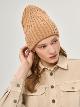 Шапка жен. виск+нейл+каш LB-A53069 beige - Labbra фото 2