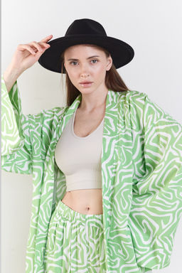 Костюм SET056/01/Салатовый, белый