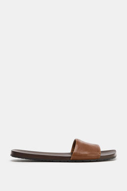 SANDALIA PLANA PIEL SOFT / Marr?n - Zara фото 2