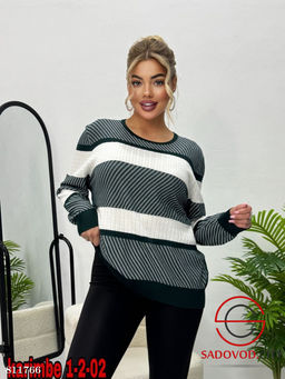 Кофта оверсайз в полоску - Bruno фото 5