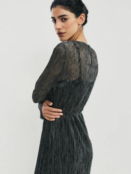 Платье миди с люрексом / Zarina