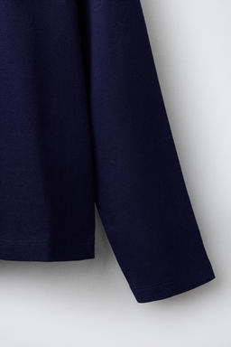 CAMISETA MANGA LARGA LISA / Azul / ?ndigo - Zara фото 4