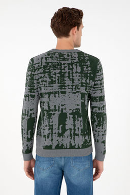 Мужской серый меланжевый свитер Неожиданная скидка в корзине - U.s. polo assn фото 5