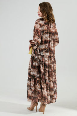 Платье NIKVA н1025-1 тигровая абстракция  фото 2