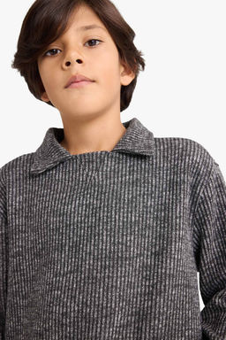 Polo Yaka Sweatshirt Erkek _ocuk - Defacto фото 6