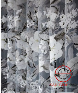 Тюль органза в цветочек