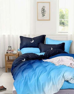 Постельное белье - Поплин Премиум 44 Ночка 1,5-спальный