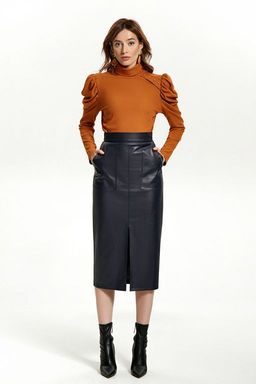 Юбка из экокожи "Ада"