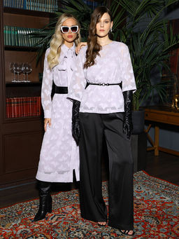 Брюки атласные Новый год