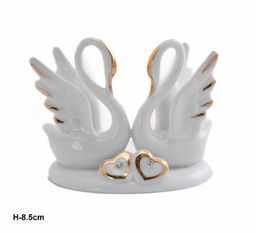 Статуэтка Влюбленные лебеди 8,5 см / B1793N /уп 72/