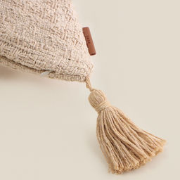 Наволочка декоративная с кисточками SL Home TASSEL, 45×45 см, коричневая