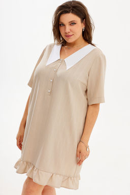 Платье BegiModa 1038 кофейный фото 6