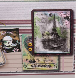 Цена за 12 шт. Пакет подарочный "Винтаж" 31*42*12 см, микс