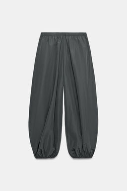 PANTAL?N NYLON BOMBACHO / Gris oscuro - Zara фото 5