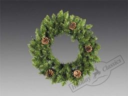 Венок еловый Алтайские горы с шишками d=50 см - Holiday classics фото 3