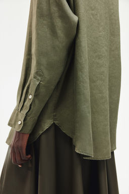 Camisa oversize de lino - H&m фото 4