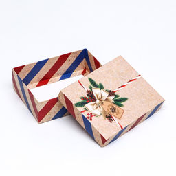 Цена за 5 шт. Подарочная коробка сборная Почта, 16,5 х 12,5 х 5,2 см - UPAK LAND фото 10