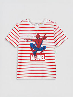 Spider-Man Bask?l? Erkek ?ocuk Pijama ?st?