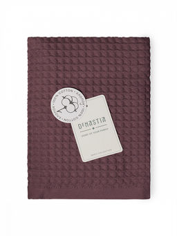 Полотенце для лица 50x90 марсала вафельное полотно